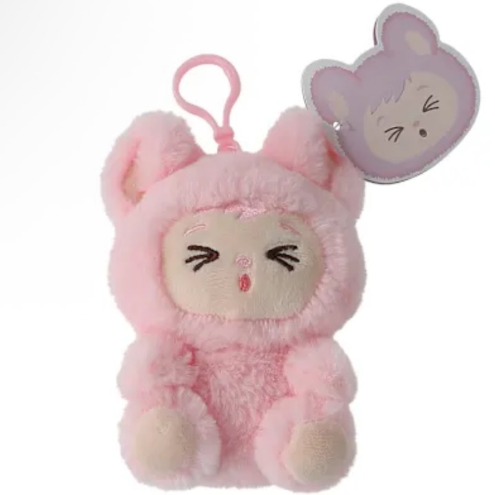 NWT LABABIE PINK STUFFY WITH KEYCHAIN